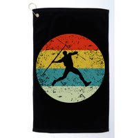 Retro Vintage Javelin Throws Golf Towel