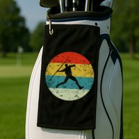Retro Vintage Javelin Throws Golf Towel