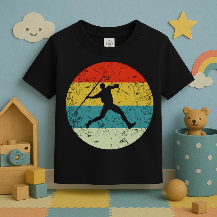 Retro Vintage Javelin Throws Toddler T-Shirt