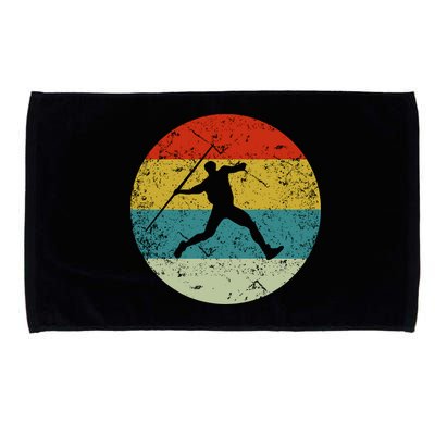 Retro Vintage Javelin Throws Microfiber Hand Towel