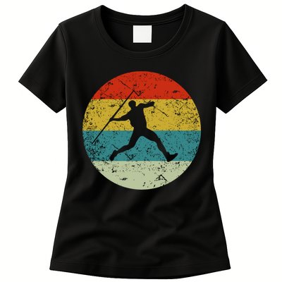 Retro Vintage Javelin Throws Womens T-Shirt