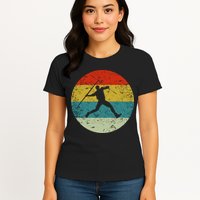 Retro Vintage Javelin Throws Womens T-Shirt