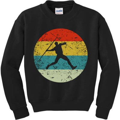 Retro Vintage Javelin Throws Kids Sweatshirt