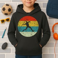 Retro Vintage Javelin Throws Kids Hoodie