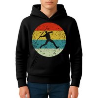 Retro Vintage Javelin Throws Kids Hoodie
