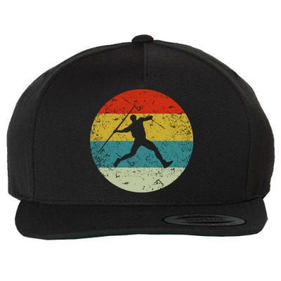 Retro Vintage Javelin Throws Wool Snapback Cap