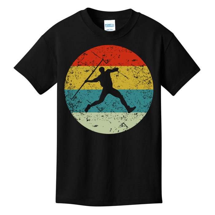 Retro Vintage Javelin Throws Kids T-Shirt