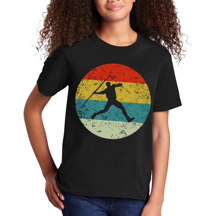 Retro Vintage Javelin Throws Kids T-Shirt