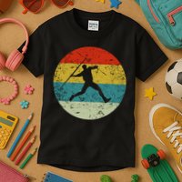 Retro Vintage Javelin Throws Kids T-Shirt
