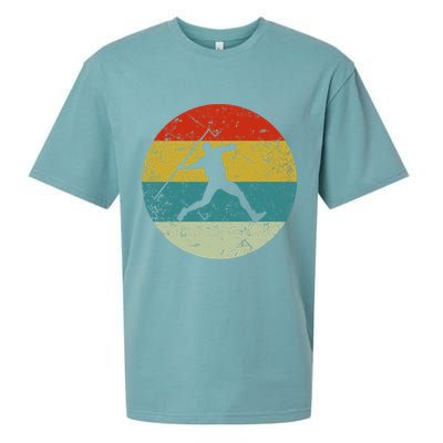 Retro Vintage Javelin Throws Sueded Cloud Jersey T-Shirt