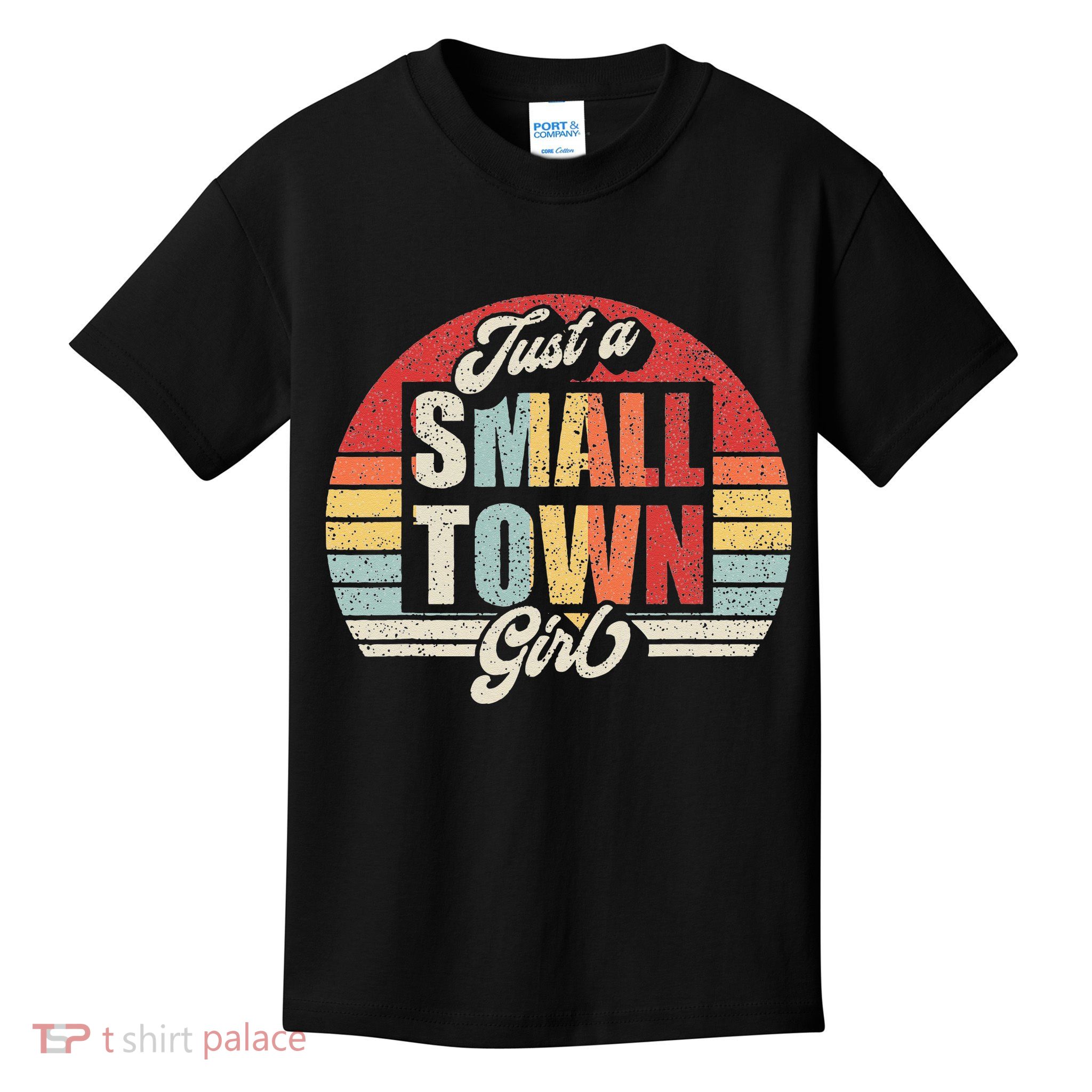 Retro Vintage Just A Small Town Girl Kids T-Shirt
