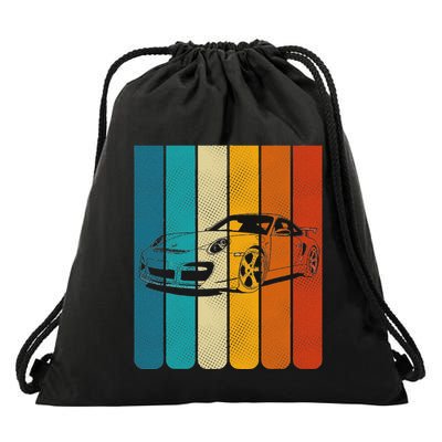 Retro Vintage Japanese Jdm Ride Legendary Race Car Gt3 Rs Drawstring Bag