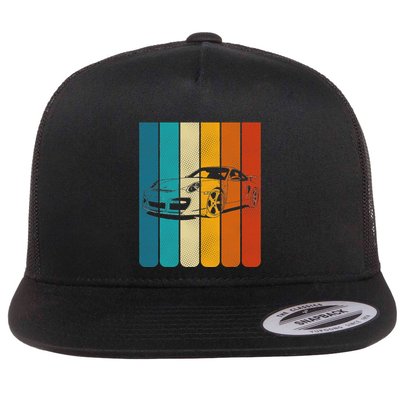 Retro Vintage Japanese Jdm Ride Legendary Race Car Gt3 Rs Flatbill Hat