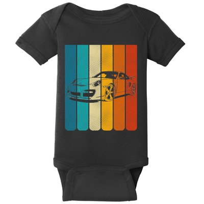 Retro Vintage Japanese Jdm Ride Legendary Race Car Gt3 Rs Baby Bodysuit