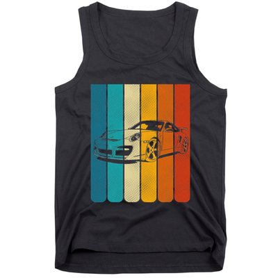 Retro Vintage Japanese Jdm Ride Legendary Race Car Gt3 Rs Tank Top