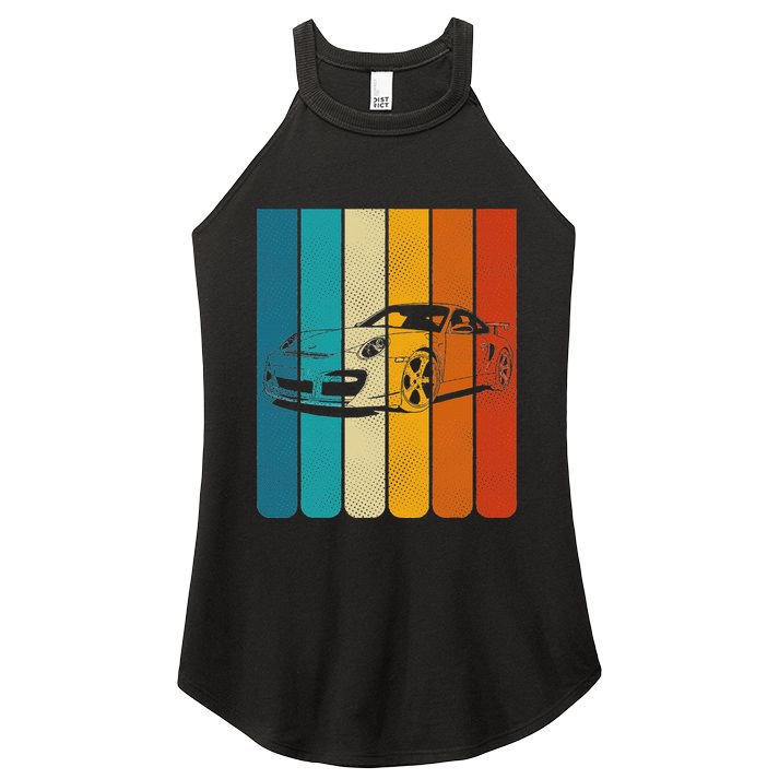 Retro Vintage Japanese Jdm Ride Legendary Race Car Gt3 Rs Women's Perfect Tri Rocker Tank