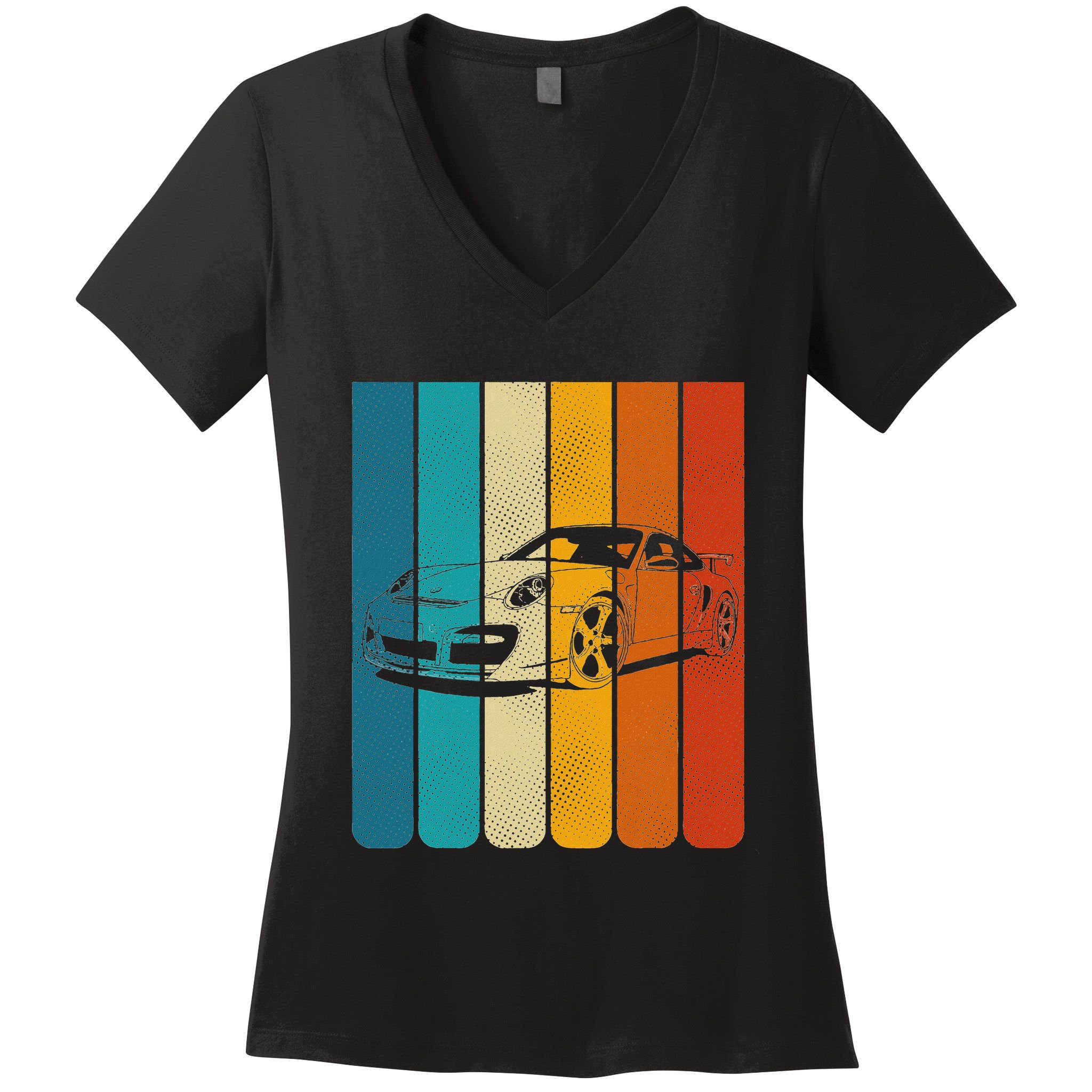 Retro Vintage Japanese Jdm Ride Legendary Race Car Gt3 Rs Women's V-Neck T-Shirt