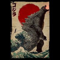 Retro Vintage Japanese Art Legendary Rare Kaiju Ladies Long Sleeve Shirt