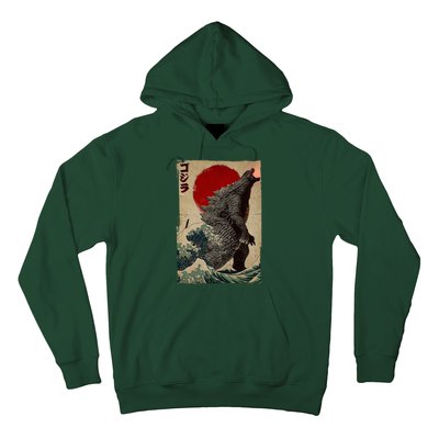 Retro Vintage Japanese Art Legendary Rare Kaiju Hoodie