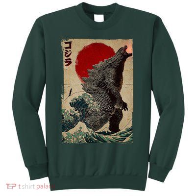 Retro Vintage Japanese Art Legendary Rare Kaiju Sweatshirt