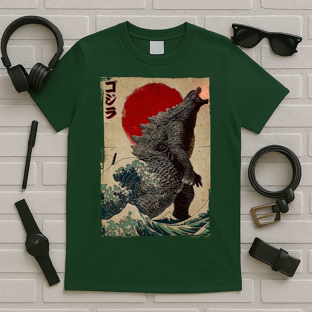 Retro Vintage Japanese Art Legendary Rare Kaiju T-Shirt