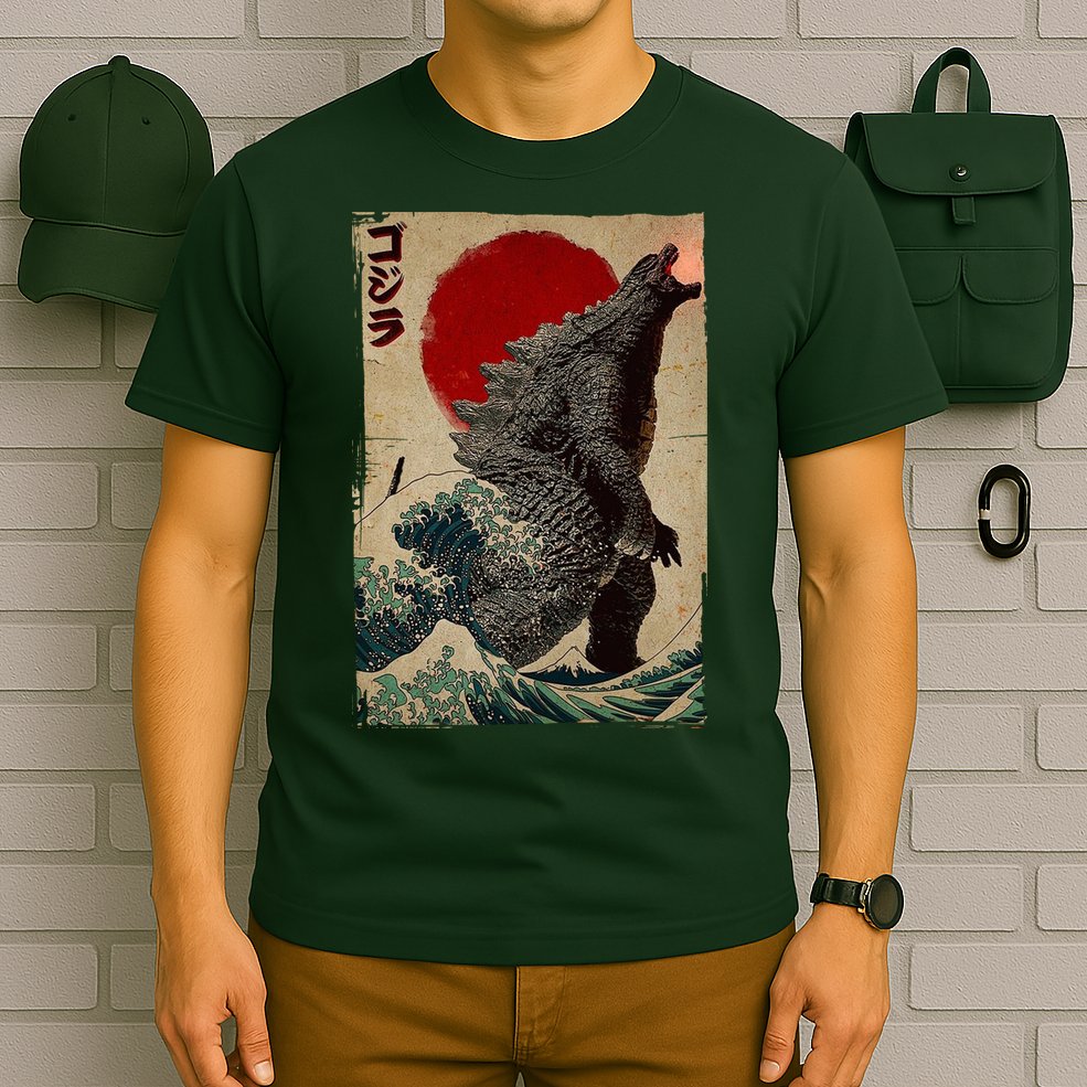 Retro Vintage Japanese Art Legendary Rare Kaiju T-Shirt