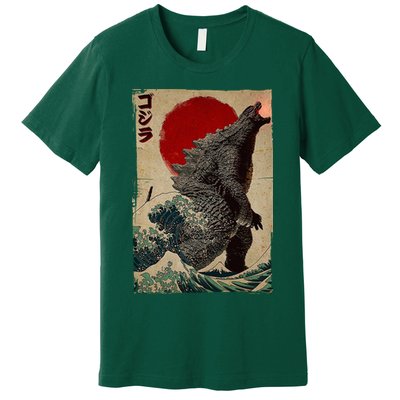 Retro Vintage Japanese Art Legendary Rare Kaiju Premium T-Shirt
