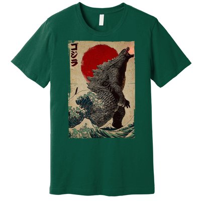 Retro Vintage Japanese Art Legendary Rare Kaiju Premium T-Shirt