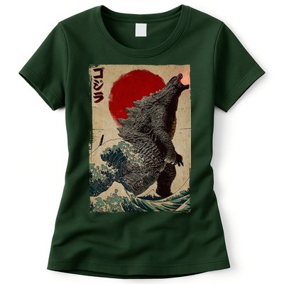 Retro Vintage Japanese Art Legendary Rare Kaiju Womens T-Shirt