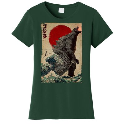 Retro Vintage Japanese Art Legendary Rare Kaiju Women's T-Shirt