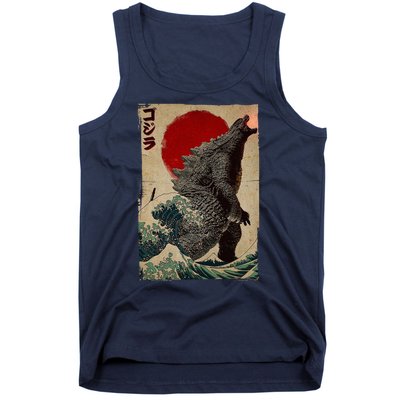 Retro Vintage Japanese Art Legendary Rare Kaiju Tank Top