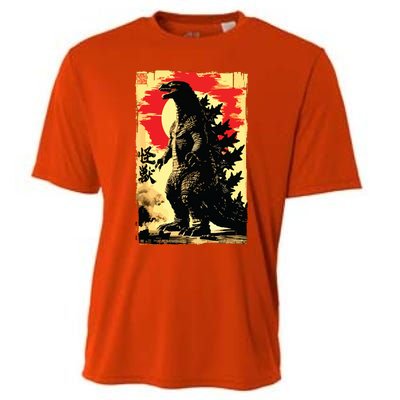 Retro Vintage Japanese Art Legendary Rare Kaiju Cooling Performance Crew T-Shirt