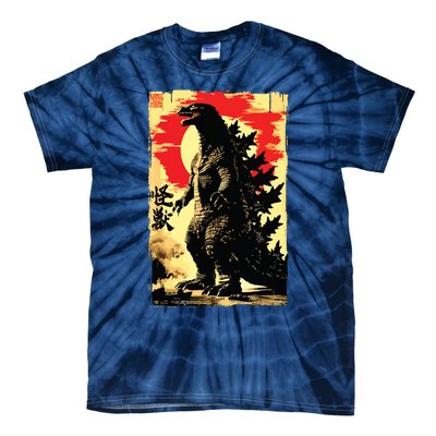 Retro Vintage Japanese Art Legendary Rare Kaiju Tie-Dye T-Shirt