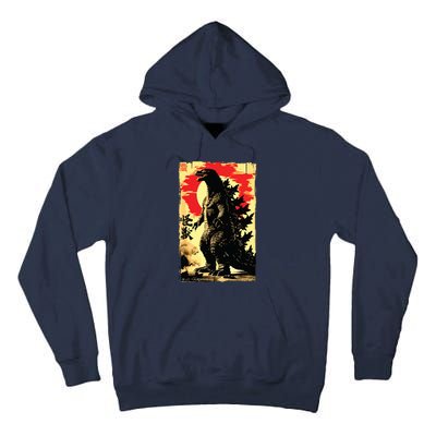 Retro Vintage Japanese Art Legendary Rare Kaiju Tall Hoodie