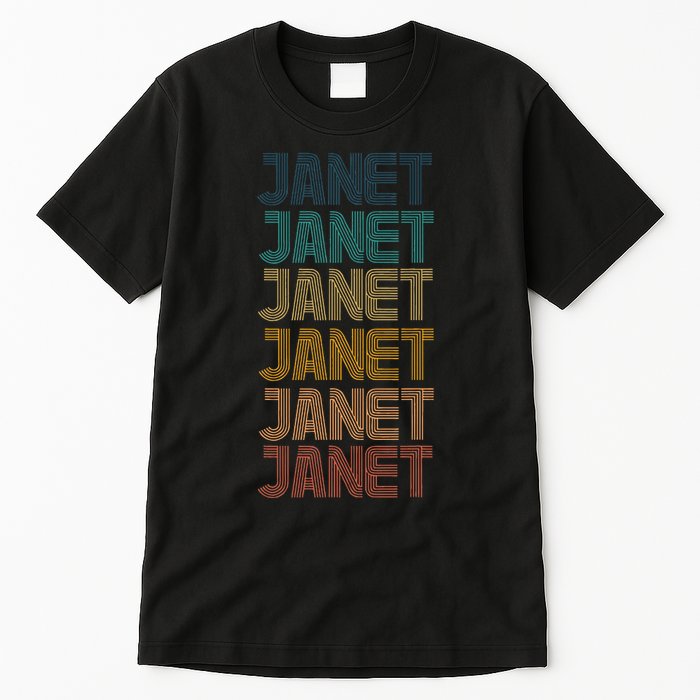 Retro Vintage Janet Classic Name Cool 80s 90s Tall T-Shirt