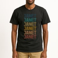 Retro Vintage Janet Classic Name Cool 80s 90s Tall T-Shirt