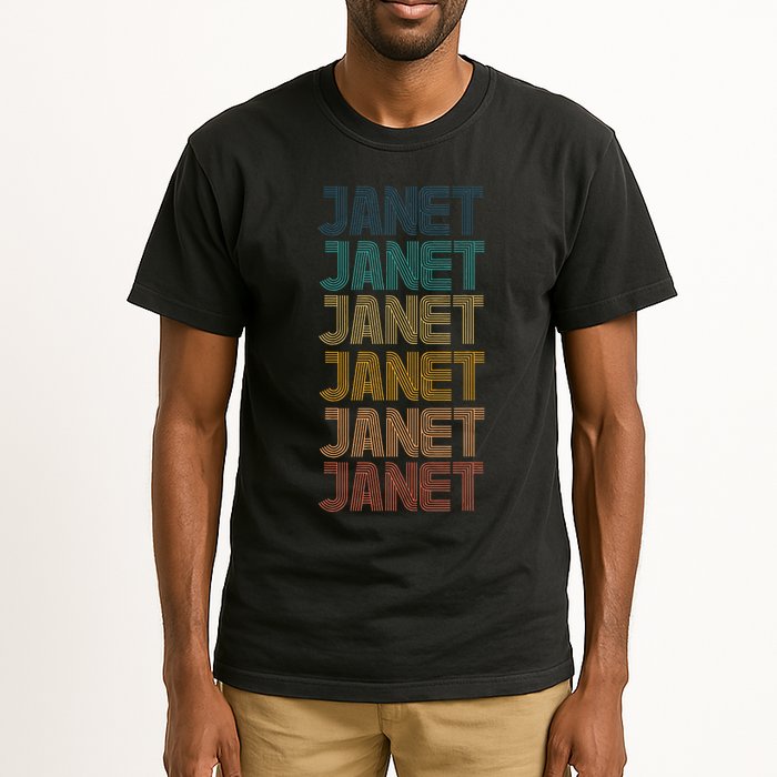 Retro Vintage Janet Classic Name Cool 80s 90s Tall T-Shirt
