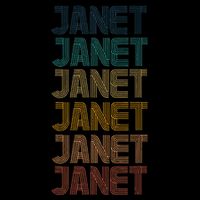 Retro Vintage Janet Classic Name Cool 80s 90s Tall T-Shirt