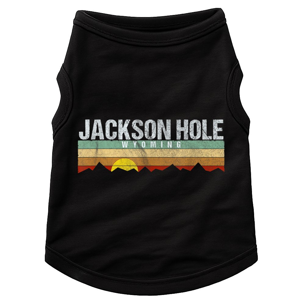 Retro Vintage Jackson Hole Wyoming Doggie Tank