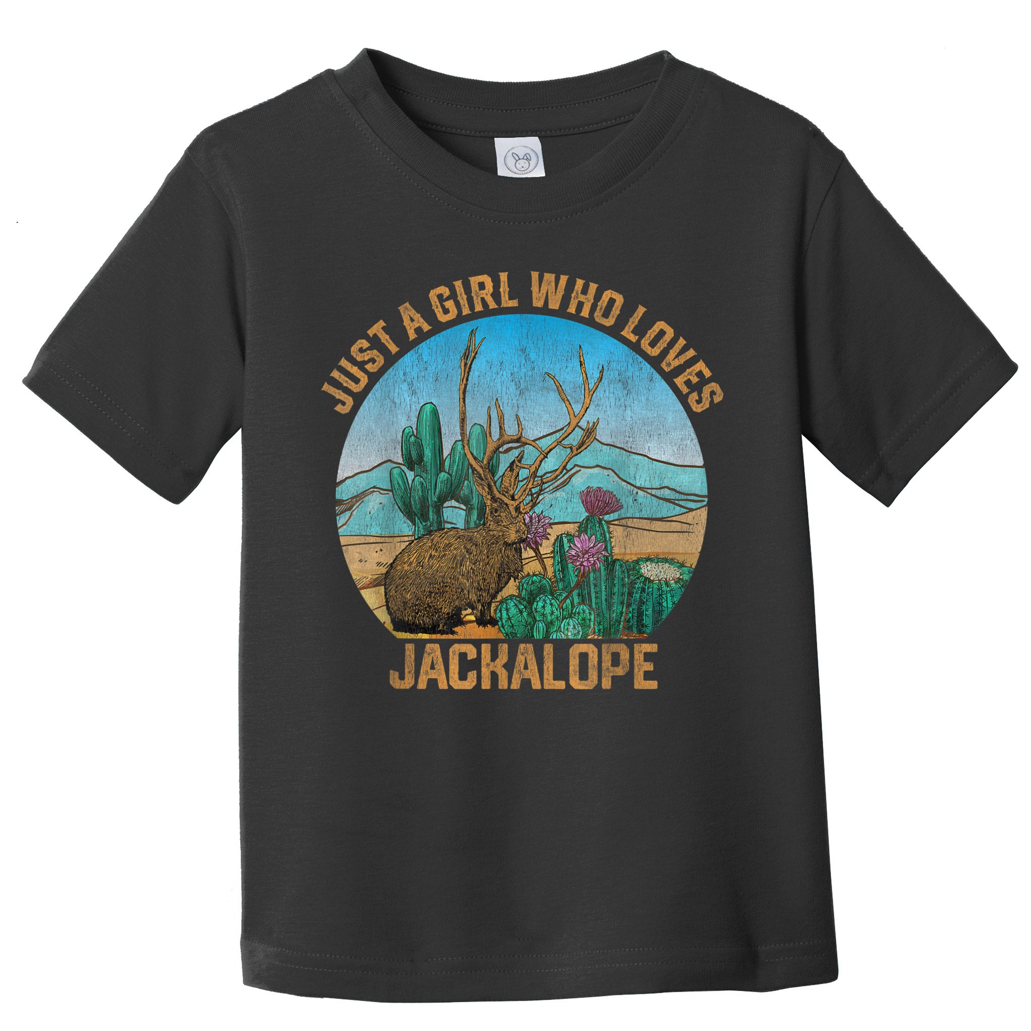 Retro Vintage Just A Girl Who Loves Jackalope Cryptozoology Toddler T-Shirt