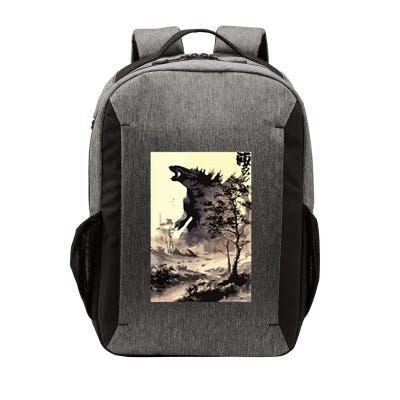 Retro Vintage Japanese Art Legendary Rare Kaiju Calligraphy Vector Backpack