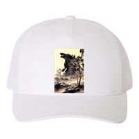 Retro Vintage Japanese Art Legendary Rare Kaiju Calligraphy Yupoong Adult 5-Panel Trucker Hat