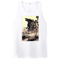 Retro Vintage Japanese Art Legendary Rare Kaiju Calligraphy PosiCharge Competitor Tank