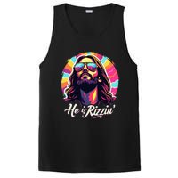 Retro Vintage Jesus Christian He Is Rizzin Jesus Is Rizzen PosiCharge Competitor Tank