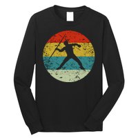 Retro Vintage Javelin Throw Long Sleeve Shirt