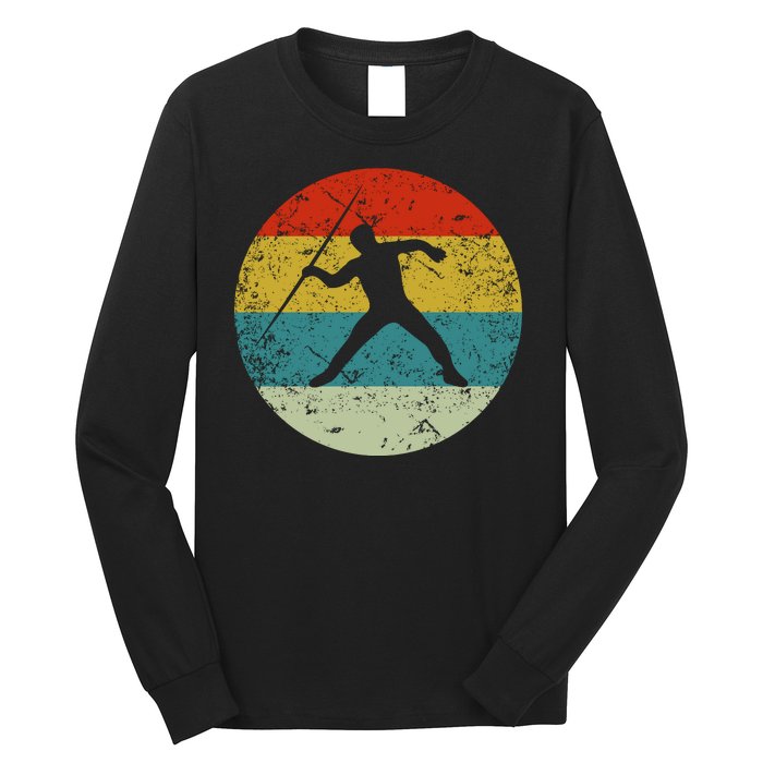 Retro Vintage Javelin Throw Long Sleeve Shirt