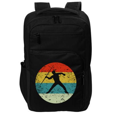 Retro Vintage Javelin Throw Impact Tech Backpack