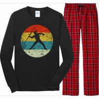 Retro Vintage Javelin Throw Long Sleeve Pajama Set