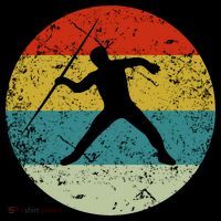 Retro Vintage Javelin Throw Flatbill Hat