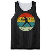 Retro Vintage Javelin Throw Mesh Reversible Basketball Jersey Tank